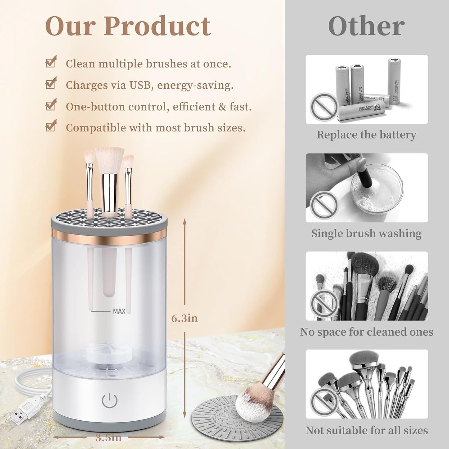 Cushix® Makeup Brush Cleaner